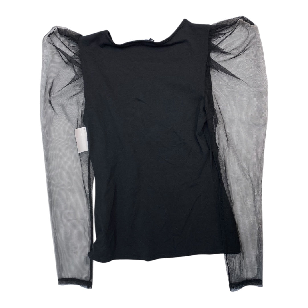 Top Long Sleeve By Express In Black, Size: S