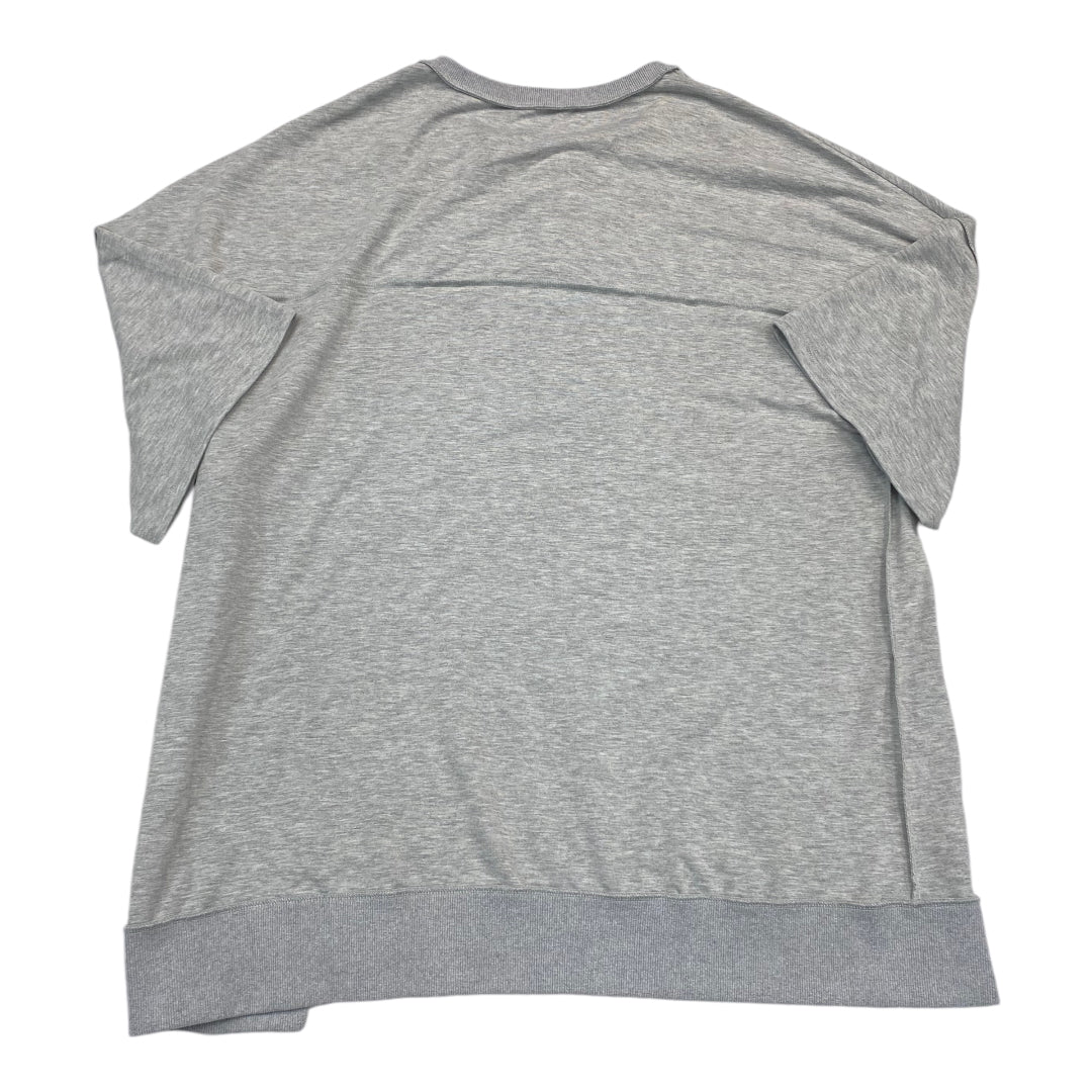 Top Short Sleeve By Clothes Mentor In Grey, Size: Xl