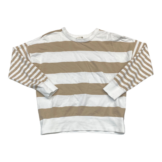 Top Long Sleeve By Caslon In Striped Pattern, Size: S