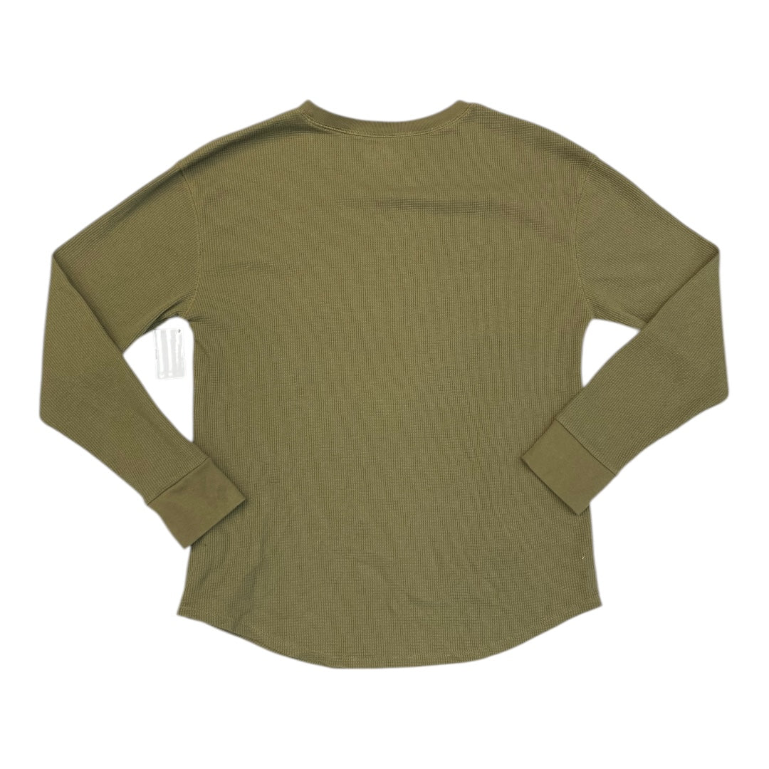 Top Long Sleeve By Time And Tru In Green, Size: L