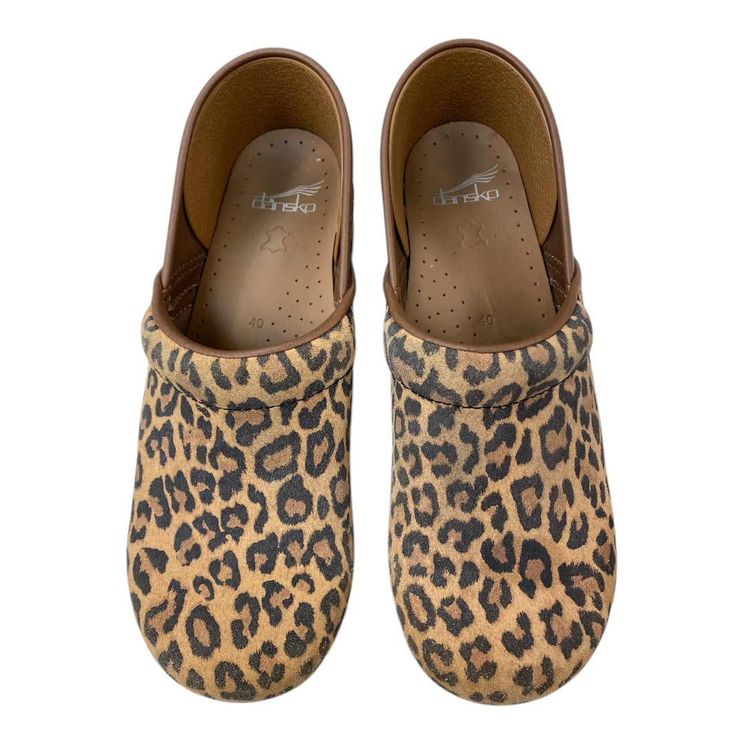 Shoes Heels Block By Dansko In Animal Print, Size: 9.5