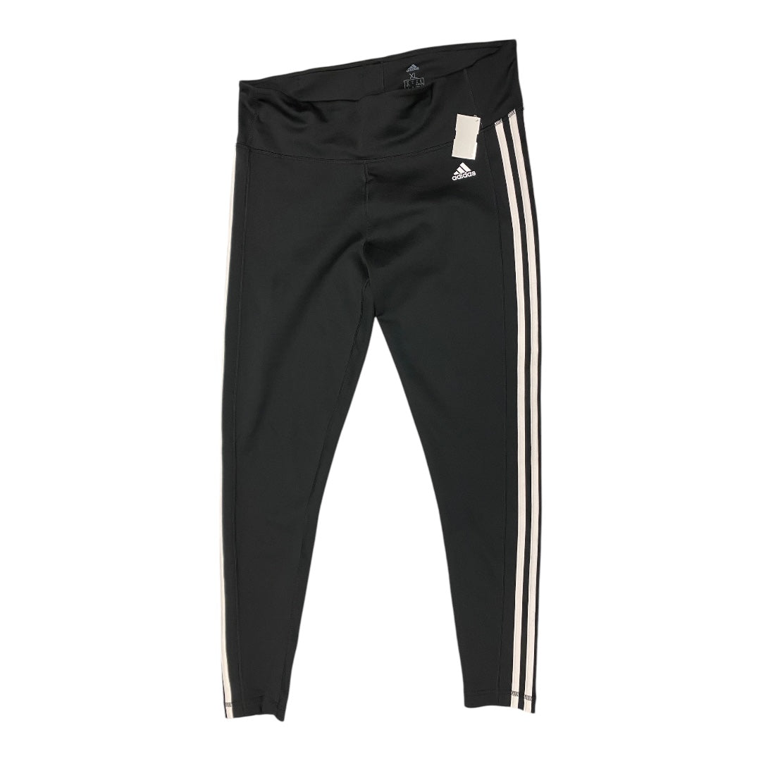 Athletic Leggings By Adidas In Black, Size: Xl