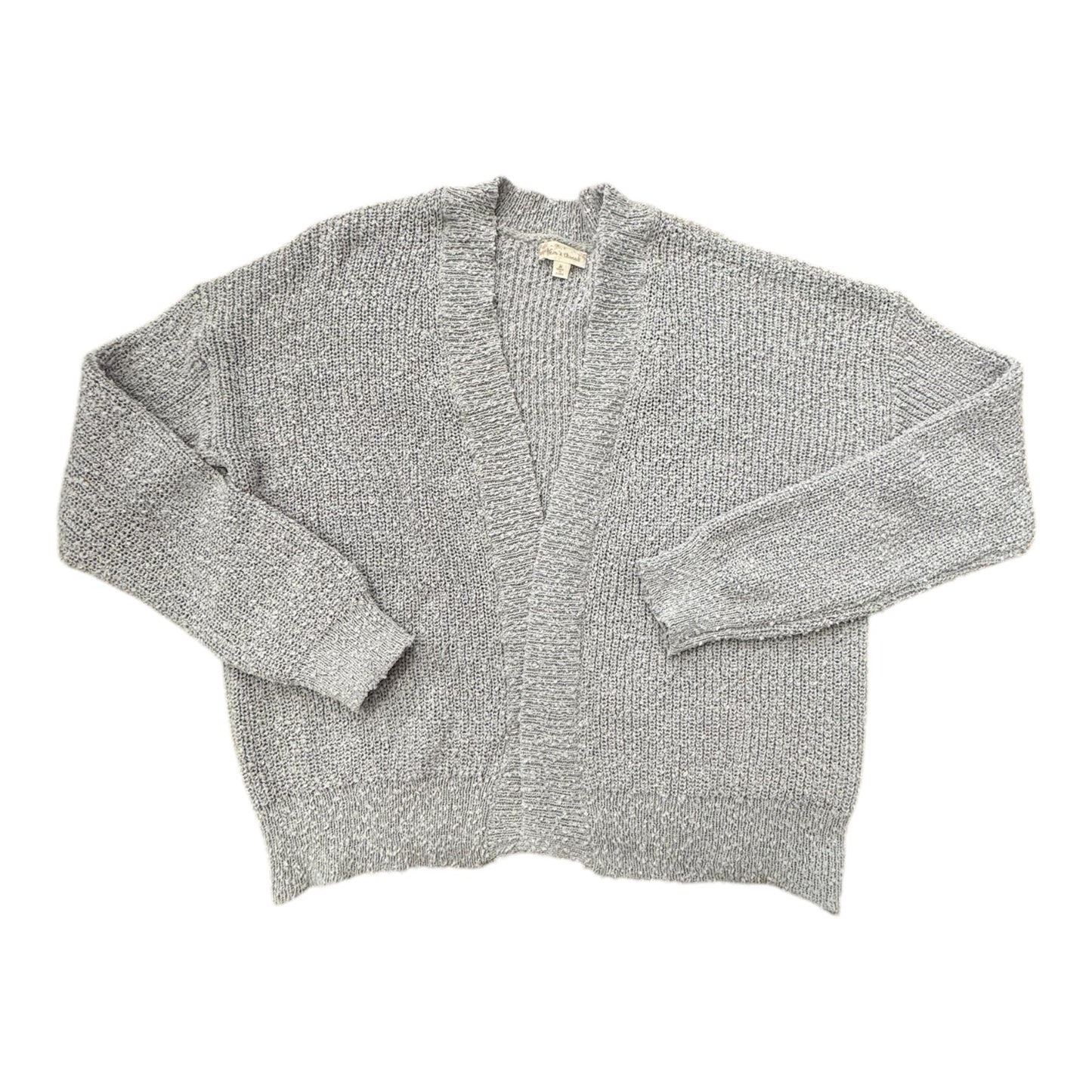 Sweater Cardigan By Mystree In Grey, Size: M