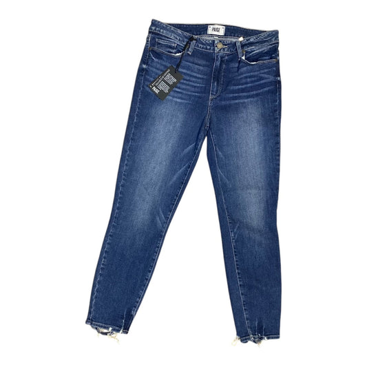 Jeans Skinny By Paige In Blue Denim, Size: 10