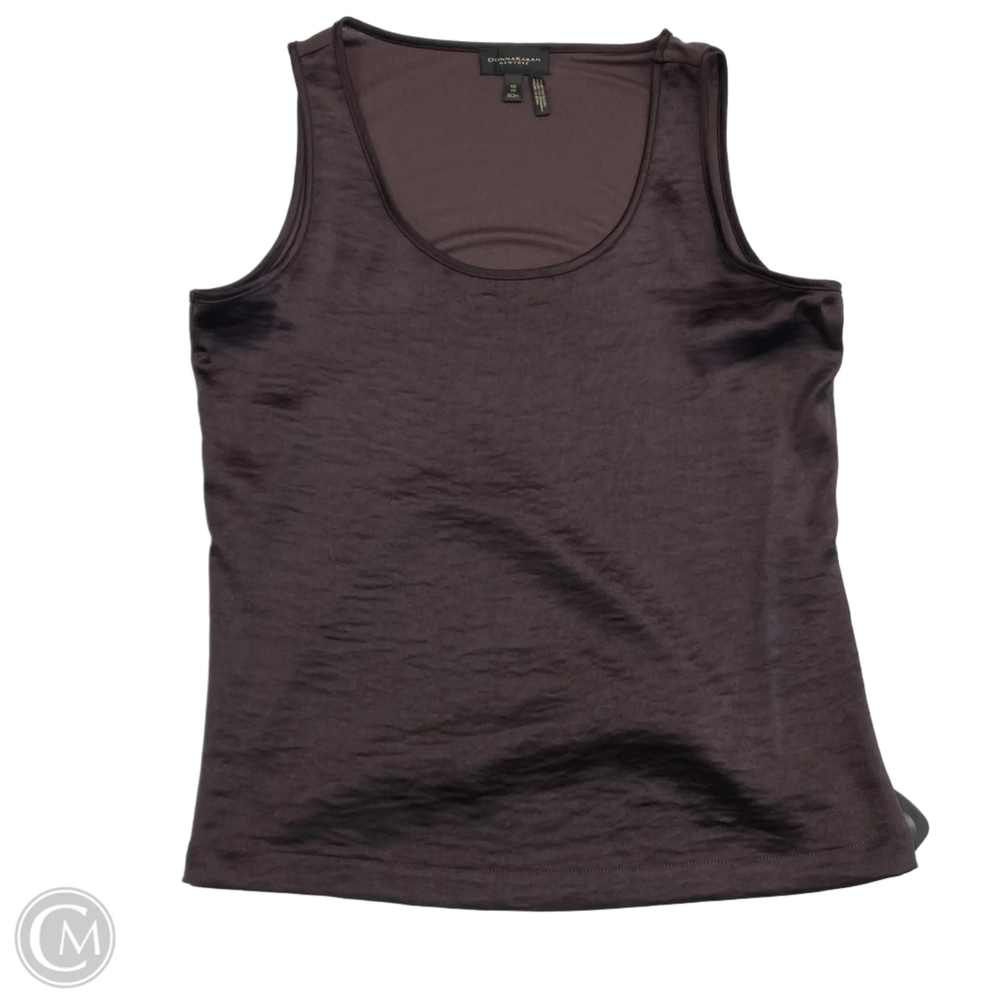 Top Sleeveless Designer By Donna Karan In Brown, Size: Xs