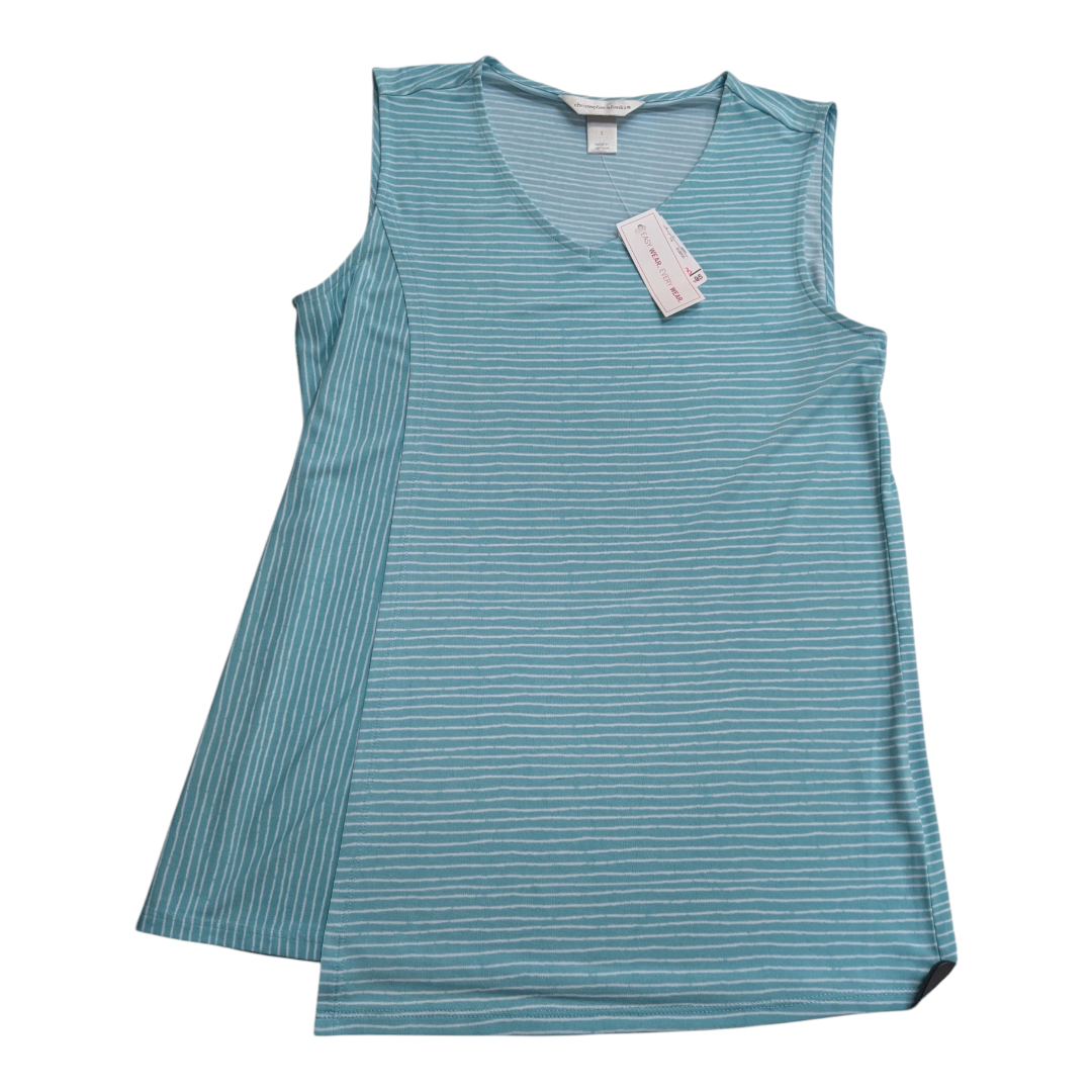 Top Sleeveless By Christopher And Banks In Striped Pattern, Size: S