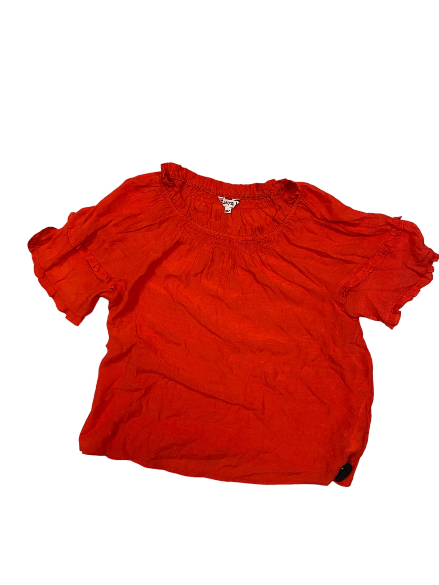 Red Top Short Sleeve Nanette Lepore, Size L