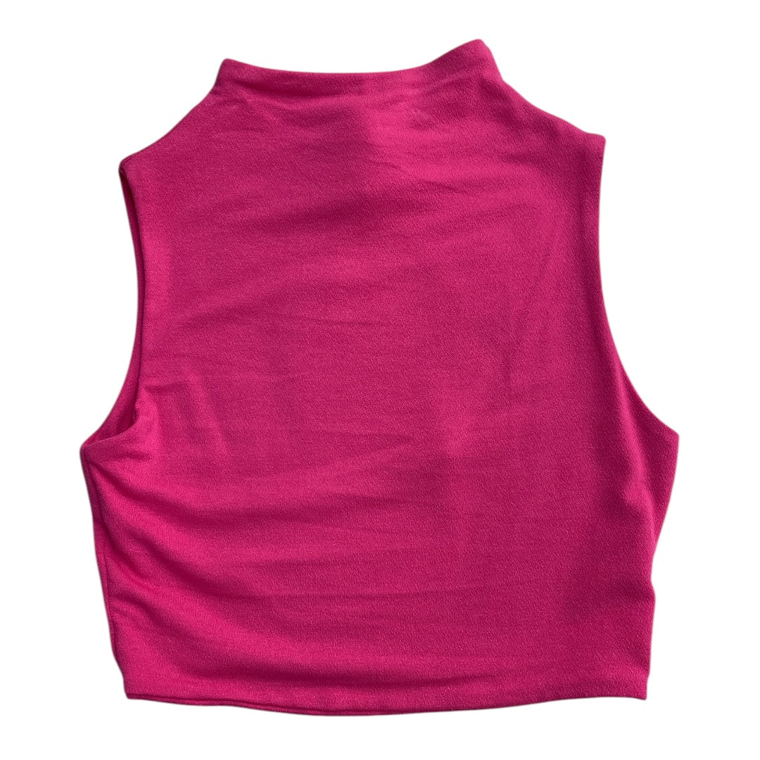 Top Sleeveless By NAKED WARDROBE In Pink, Size: Xs