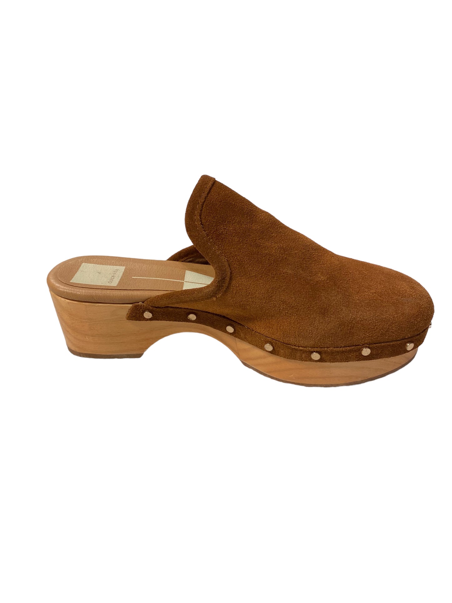 Brown Shoes Heels Block Dolce Vita, Size 7