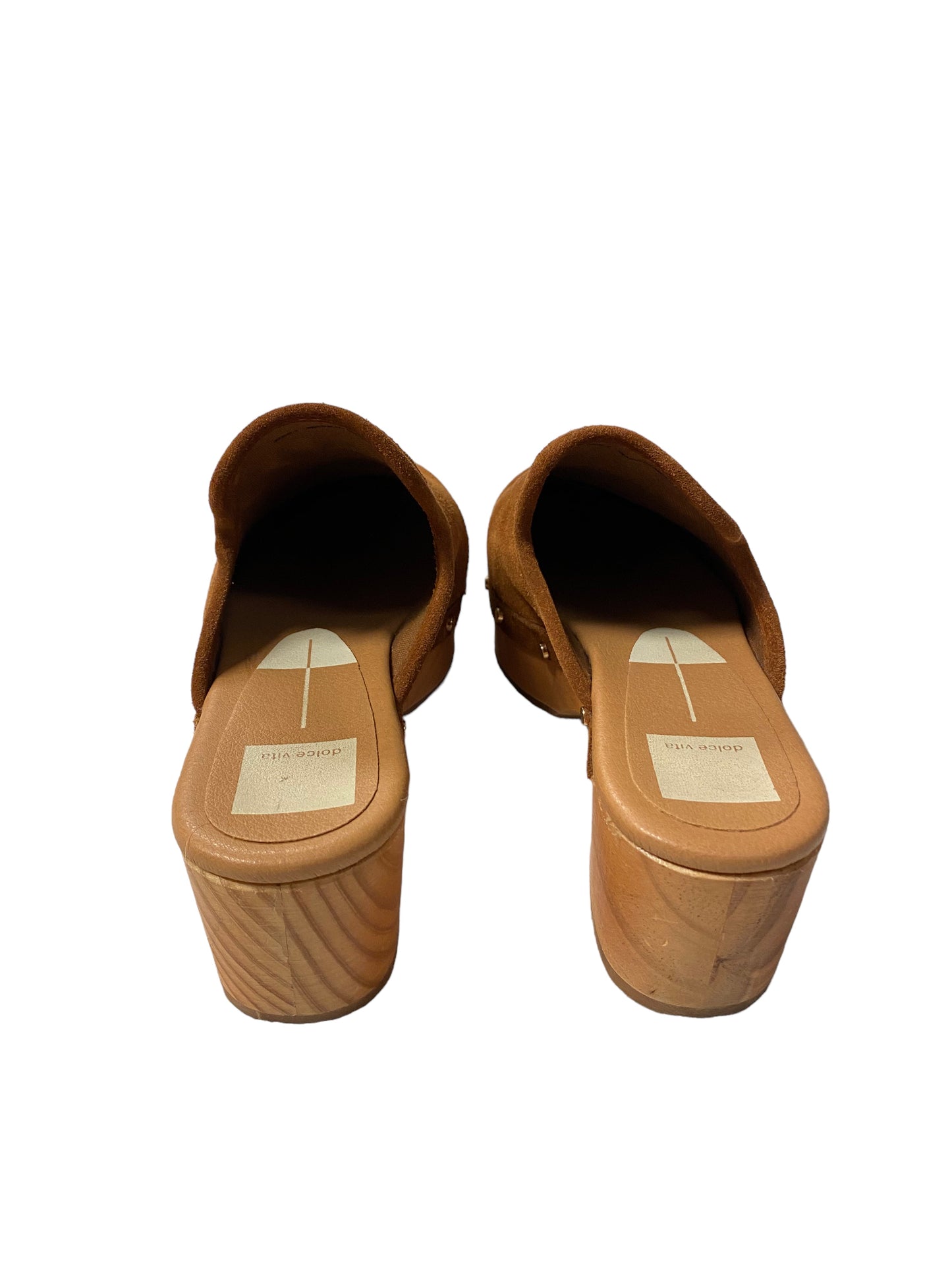 Brown Shoes Heels Block Dolce Vita, Size 7