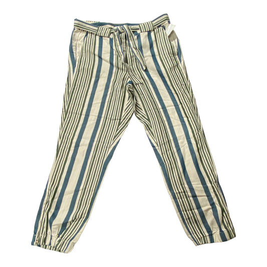 Striped Pattern Pants Cropped Loft, Size 8