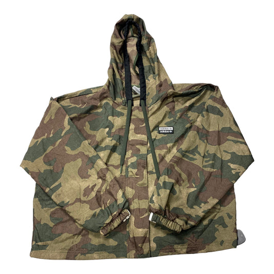 Camouflage Print Athletic Jacket Adidas, Size M