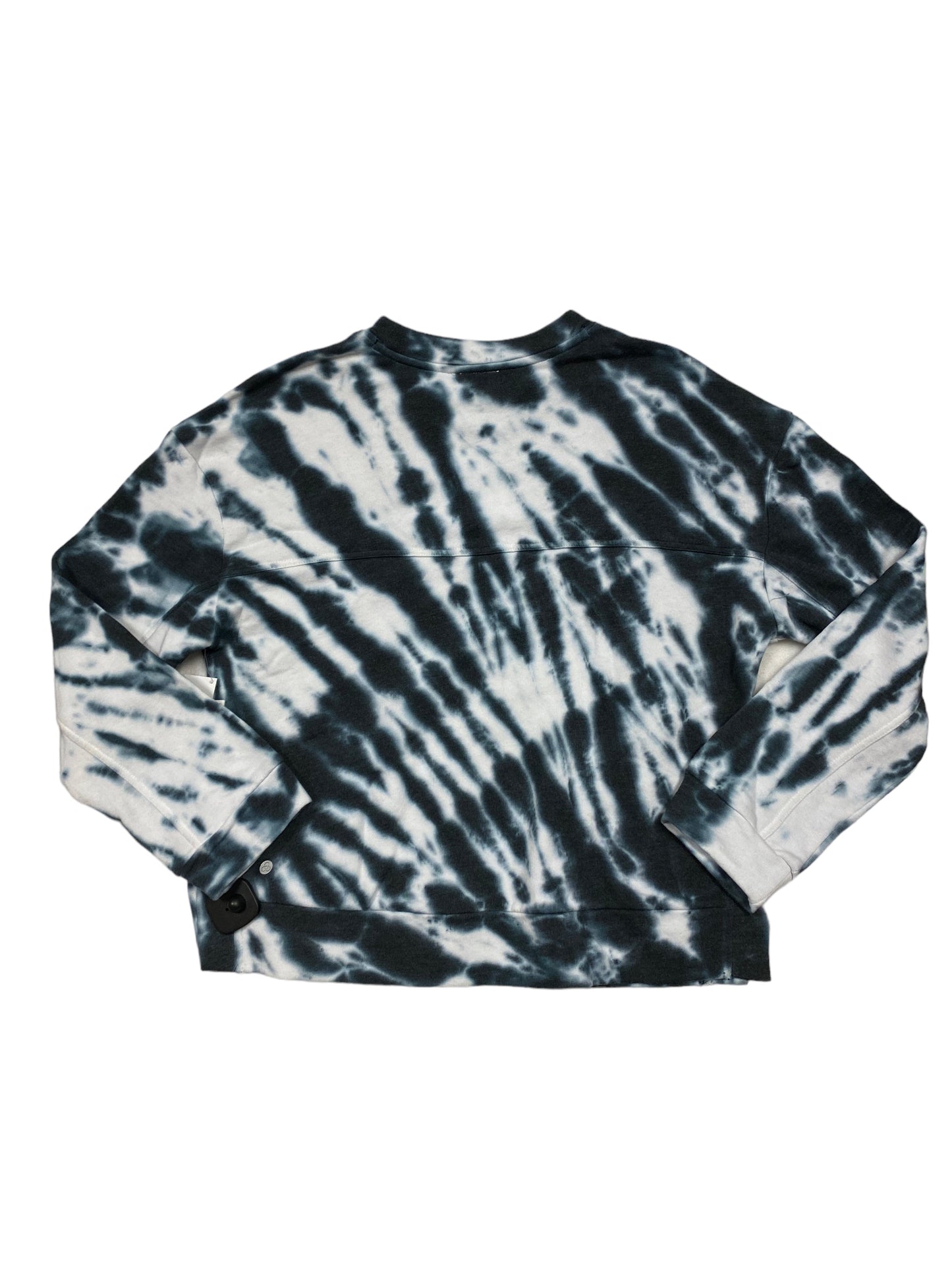 Athletic Top Long Sleeve Crewneck By Zella In Tie Dye Print, Size: S