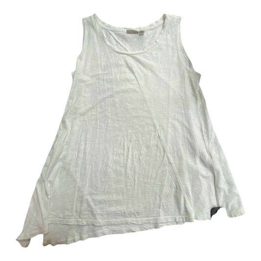 Top Sleeveless By Logo In White, Size: S