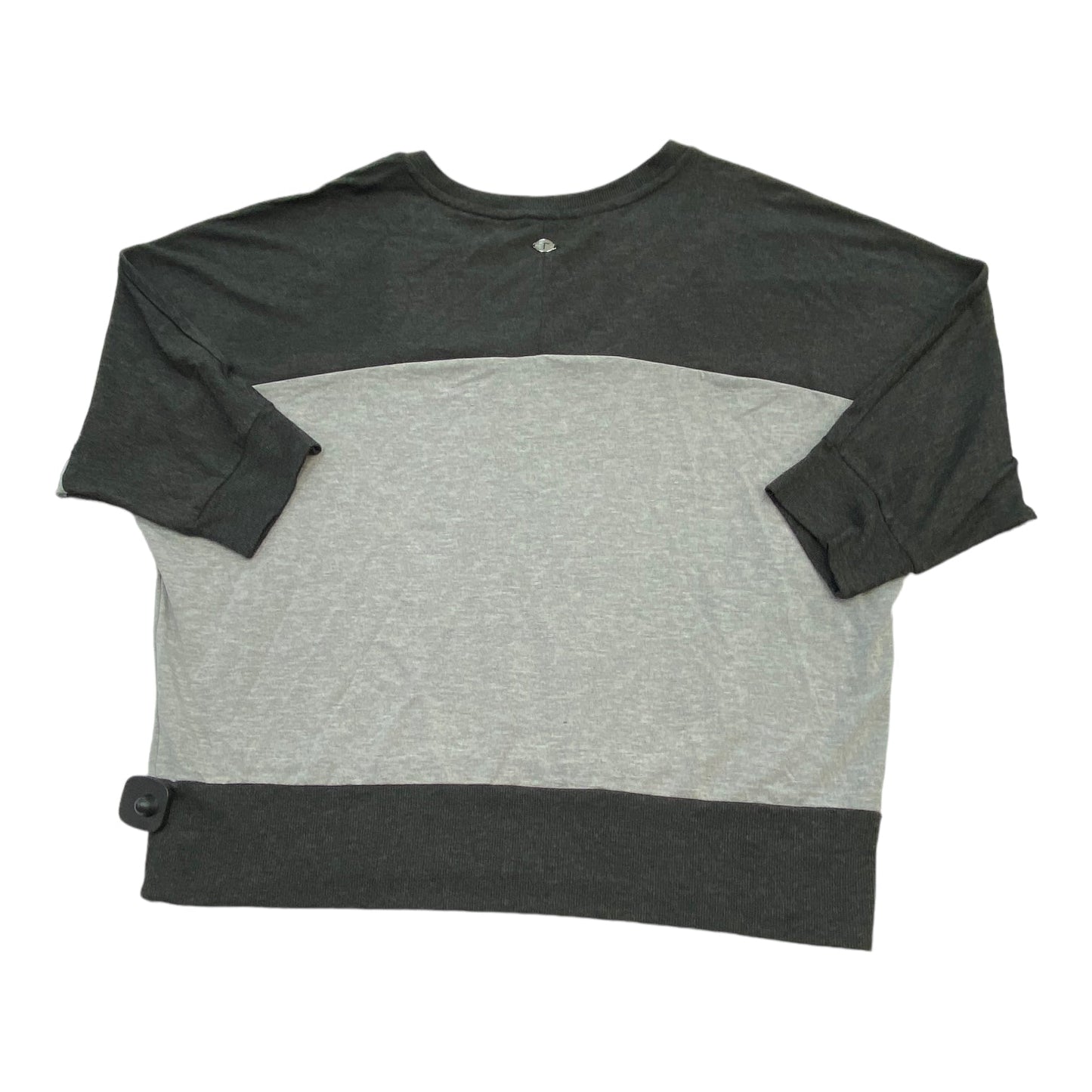 Athletic Top Short Sleeve By Elie Tahari In Black & Grey, Size: Xl