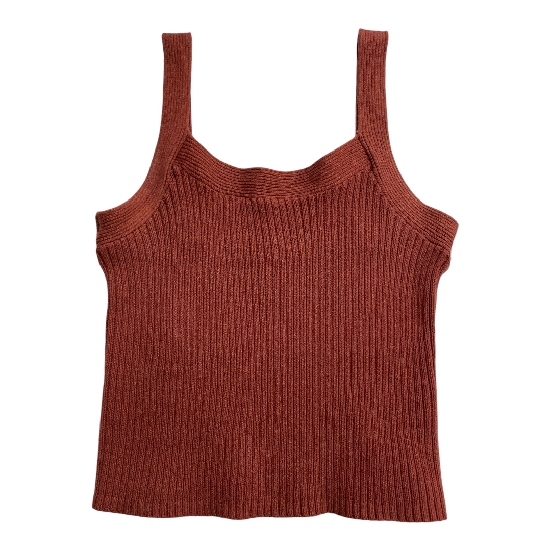 Top Sleeveless By Gap In Brown, Size: S