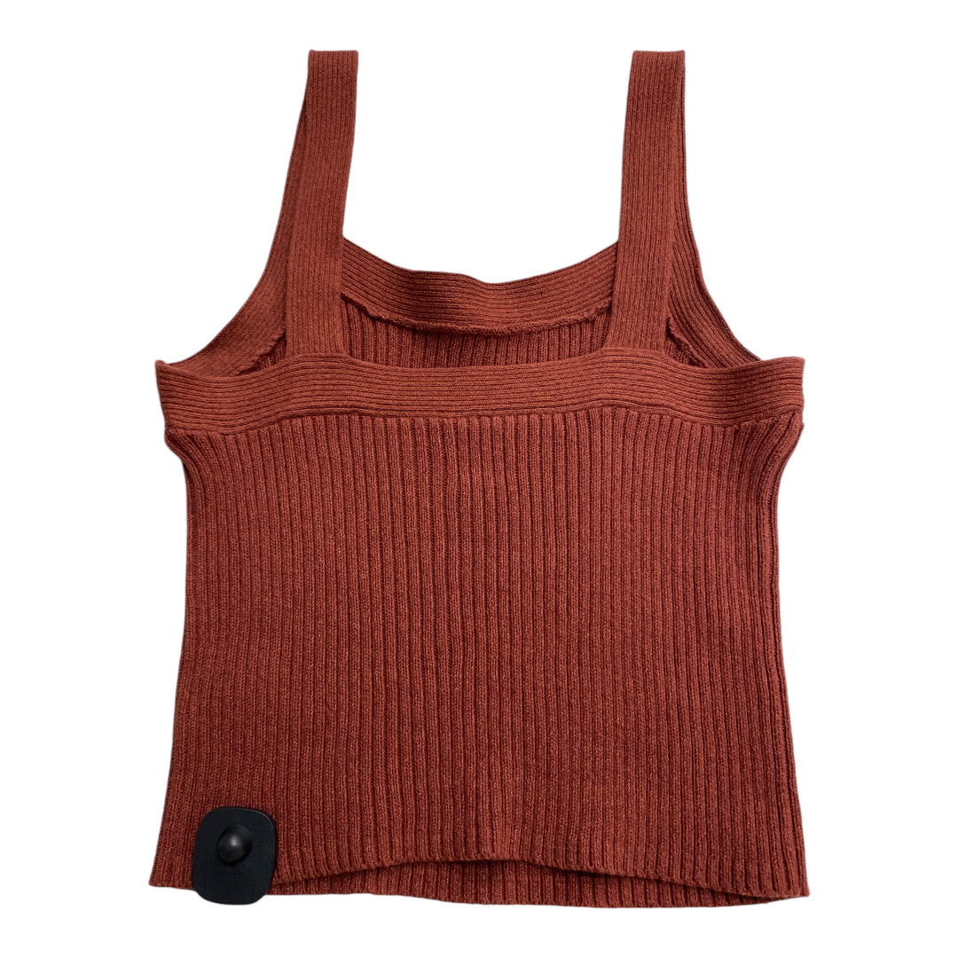 Top Sleeveless By Gap In Brown, Size: S