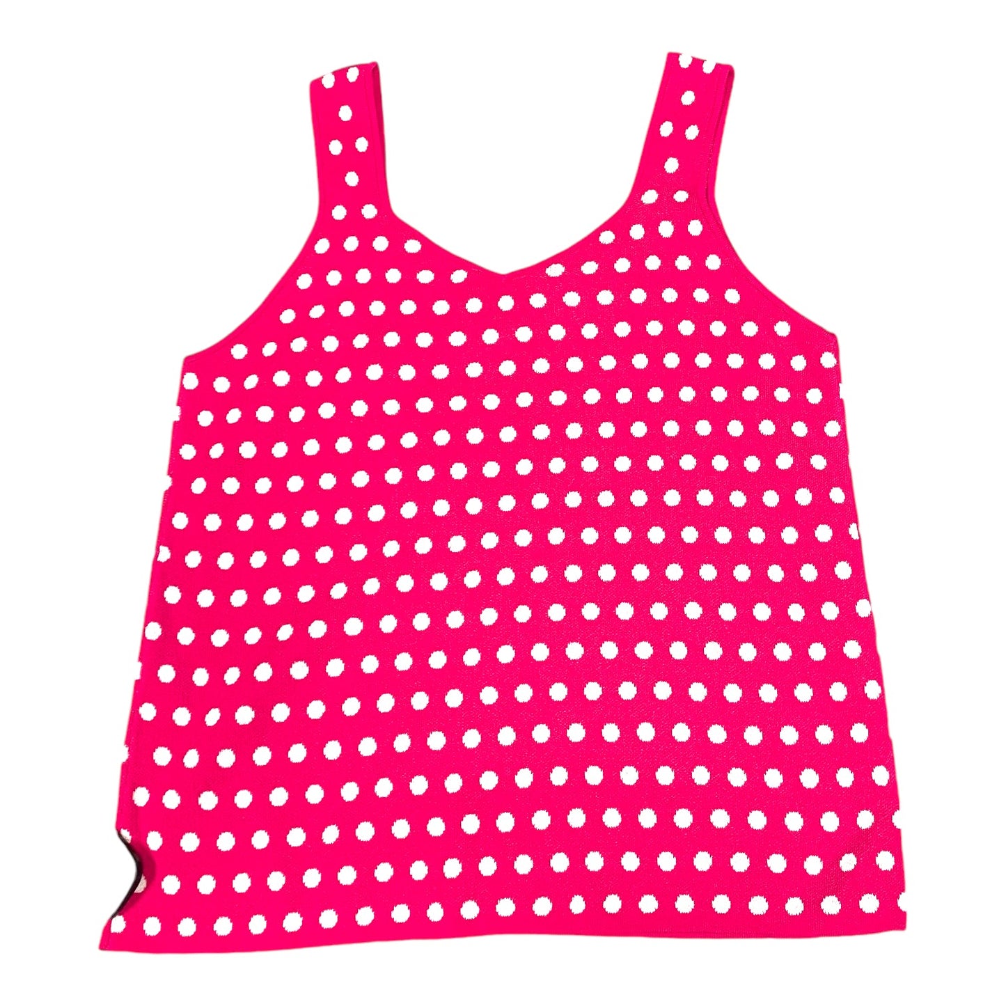 Top Sleeveless By Ann Taylor In Pink & White, Size: S