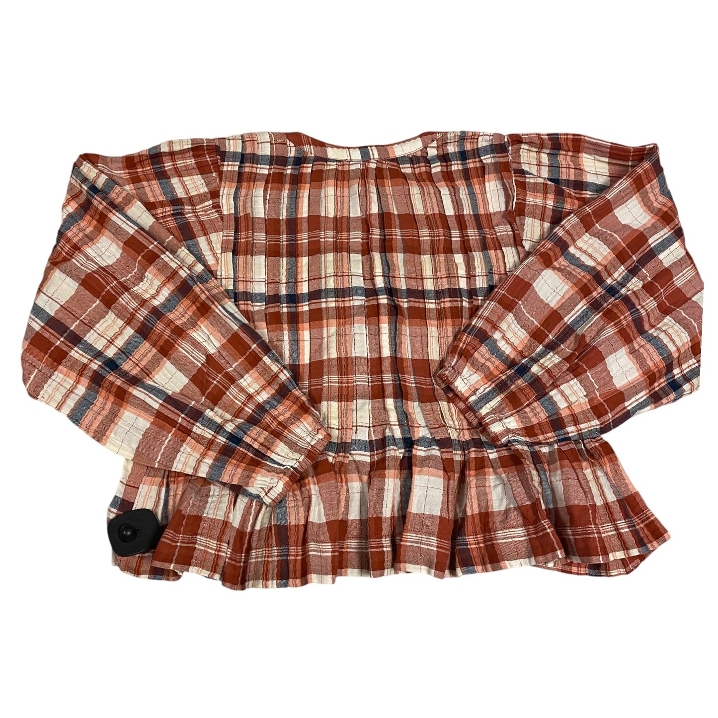 Top Long Sleeve By Pilcro In Plaid Pattern, Size: M