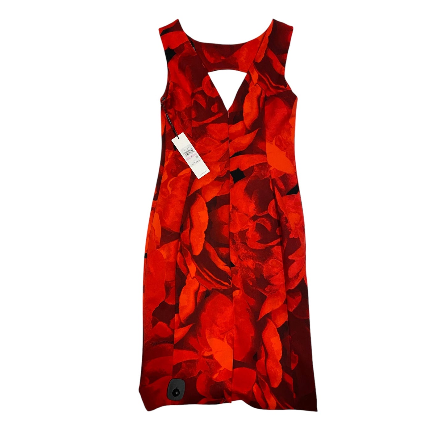 Dress Party Midi By Calvin Klein In Red, Size: 6