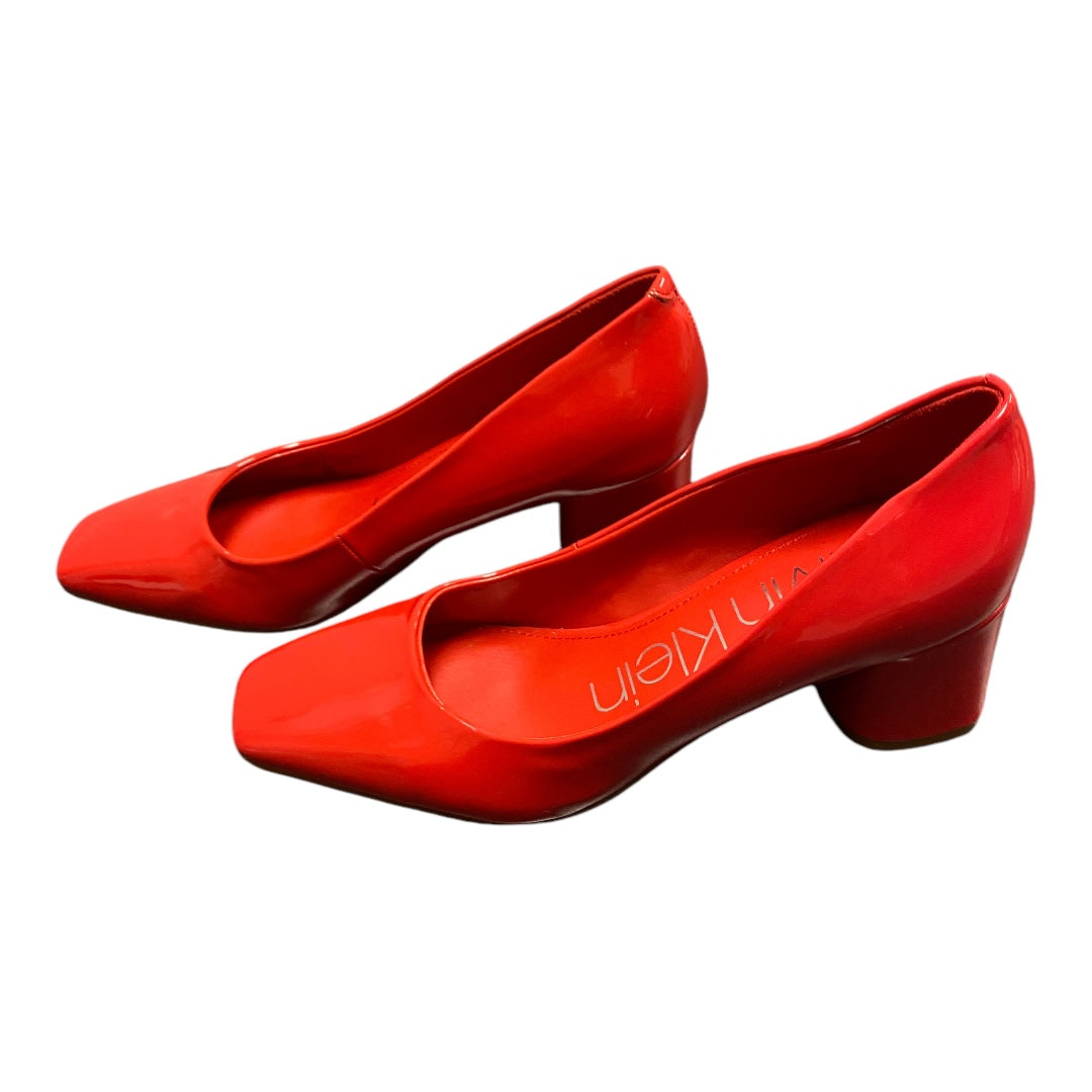 Shoes Heels Block By Anne Klein In Red, Size: 7