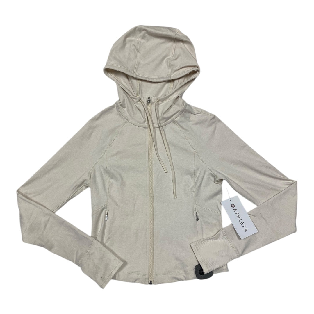 Athletic Jacket By Athleta In Cream, Size: M