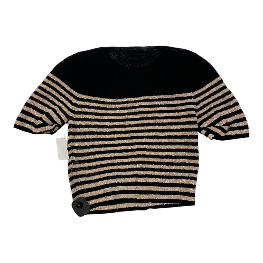 Top Short Sleeve By J. Crew In Black & Brown, Size: S