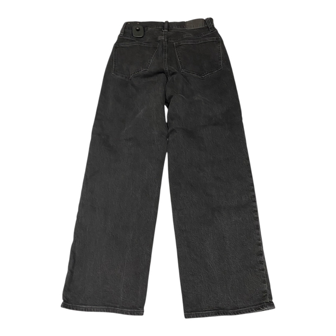 Jeans Wide Leg By Madewell In Black Denim, Size: 4