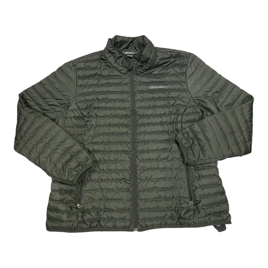 Jacket Puffer & Quilted By Eddie Bauer In Green, Size: Xxl