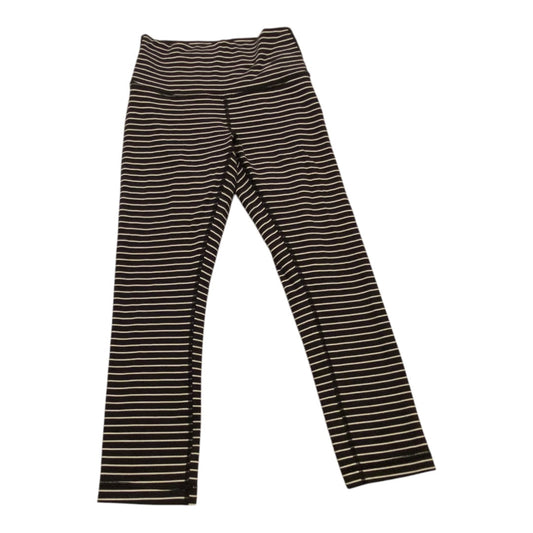 Athletic Leggings Capris By Lululemon In Striped Pattern, Size: 4