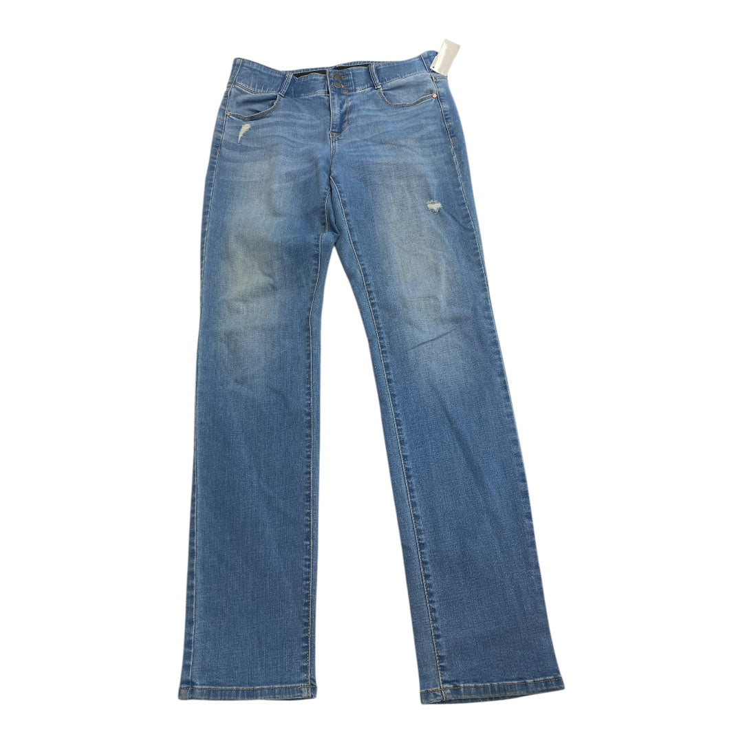 Jeans Straight By Apt 9 In Blue Denim, Size: 12l