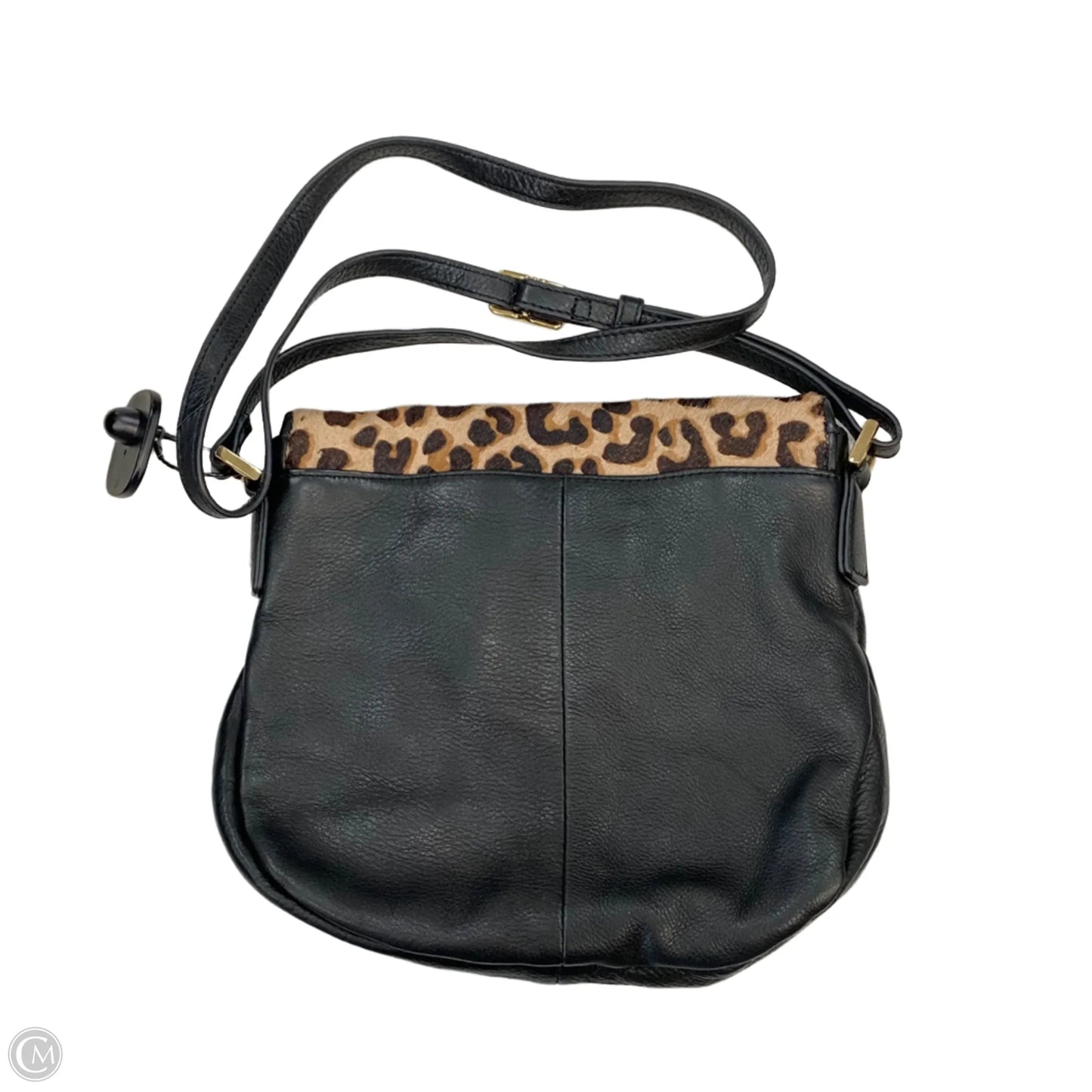 Handbag Leather By Margot, Size: Medium