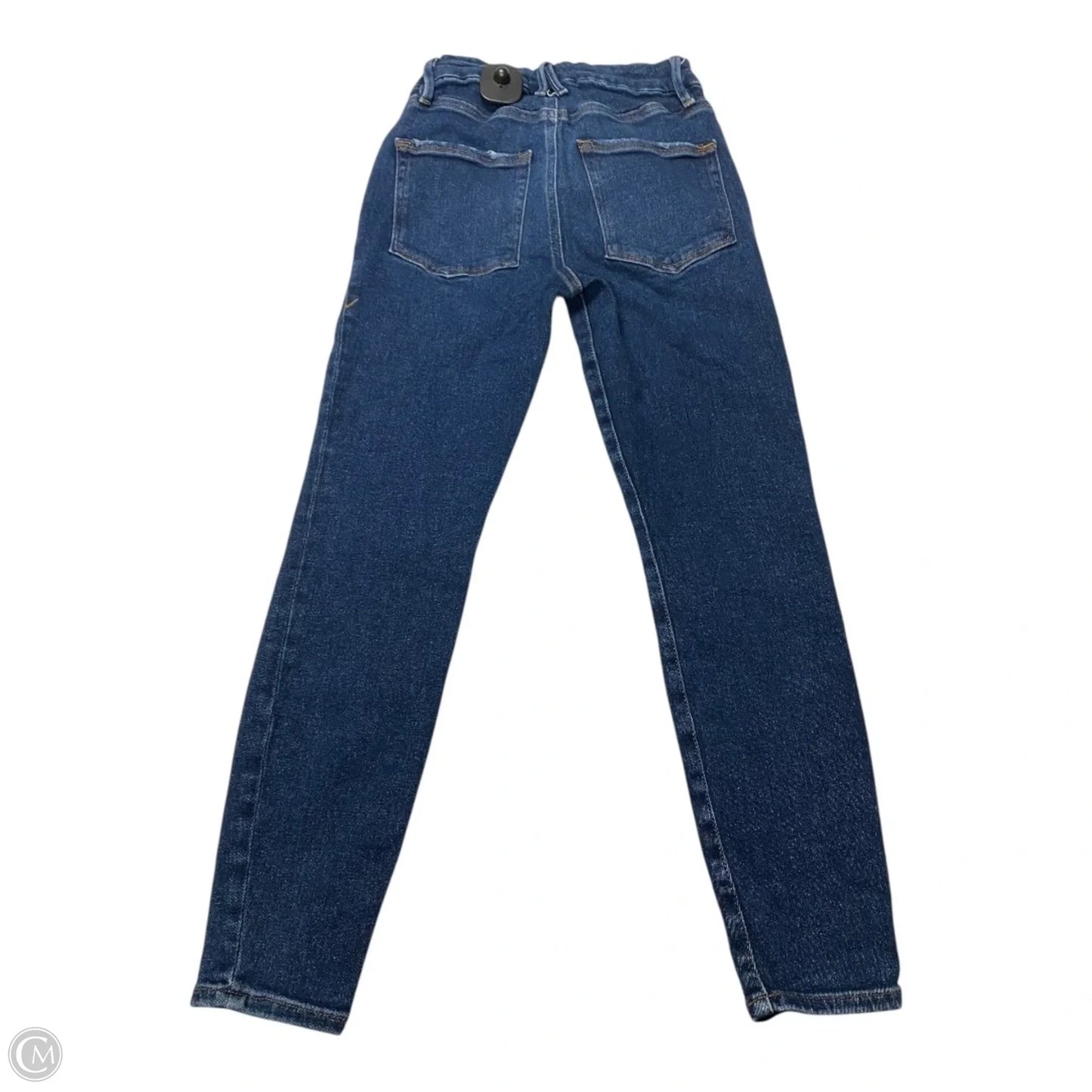 Jeans Skinny By Good American In Blue Denim, Size: 0