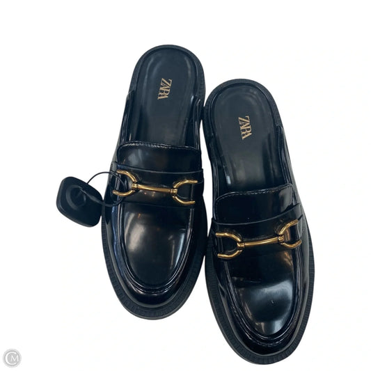 Shoes Flats By Zara In Black, Size: 5.5