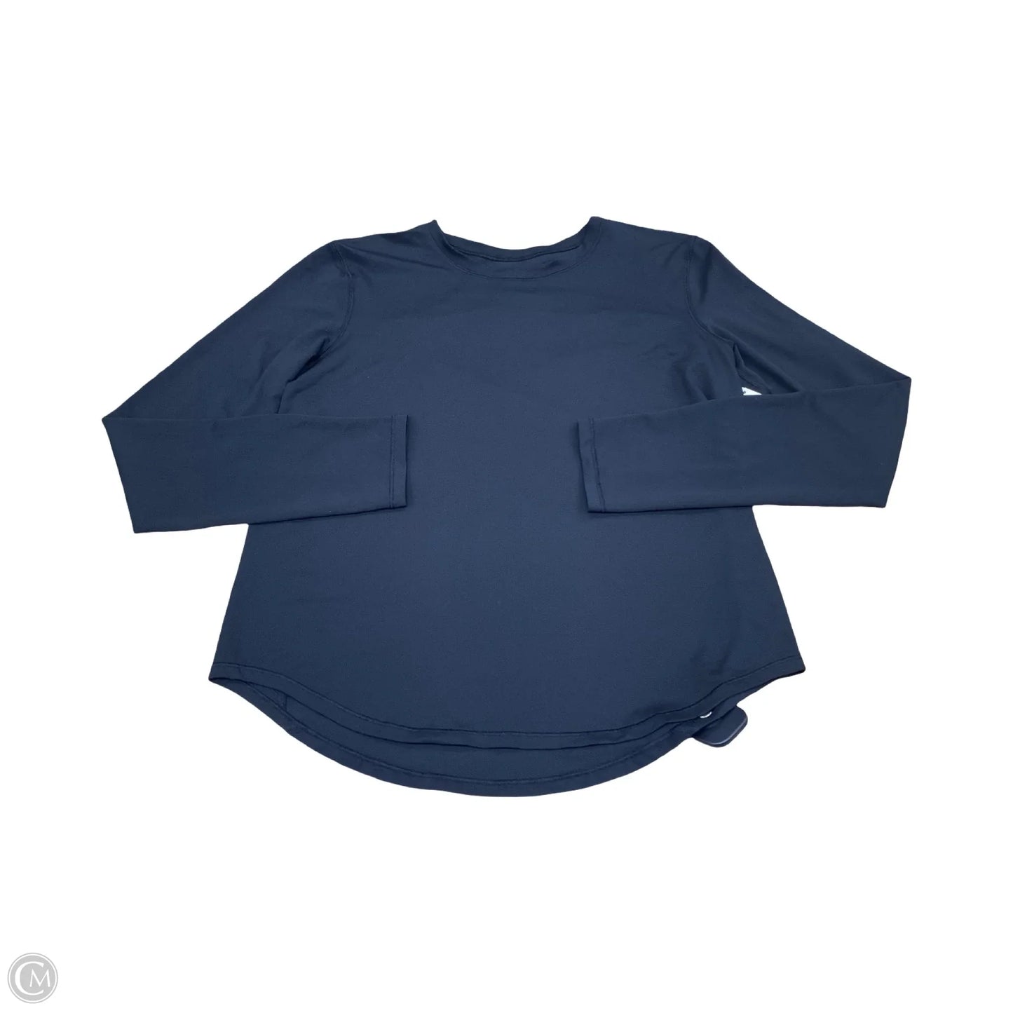 Athletic Top Long Sleeve Collar By Lululemon In Black, Size: M