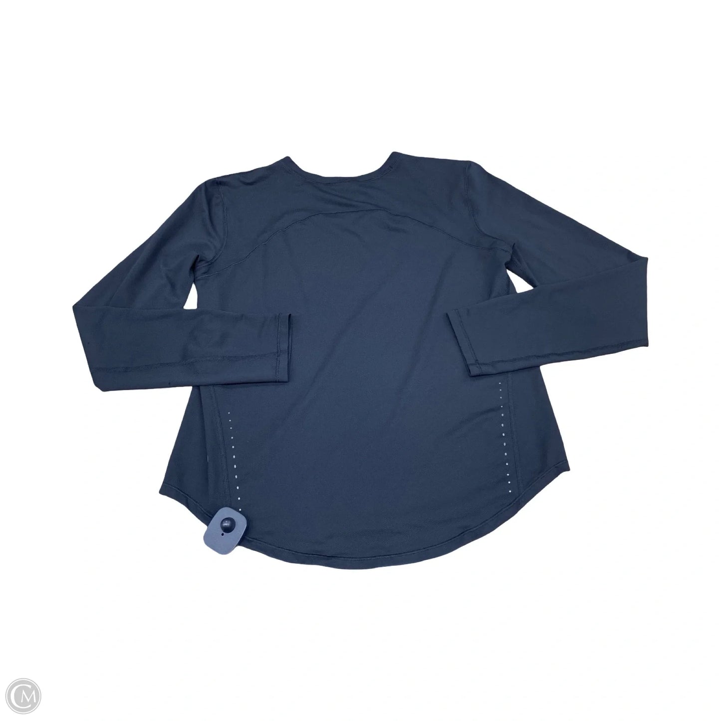 Athletic Top Long Sleeve Collar By Lululemon In Black, Size: M