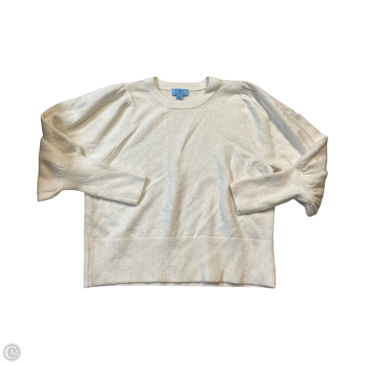 Sweater By Cece In White, Size: L