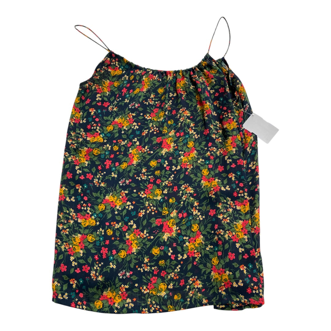 Top Sleeveless By Tucker In Floral Print, Size: Xs