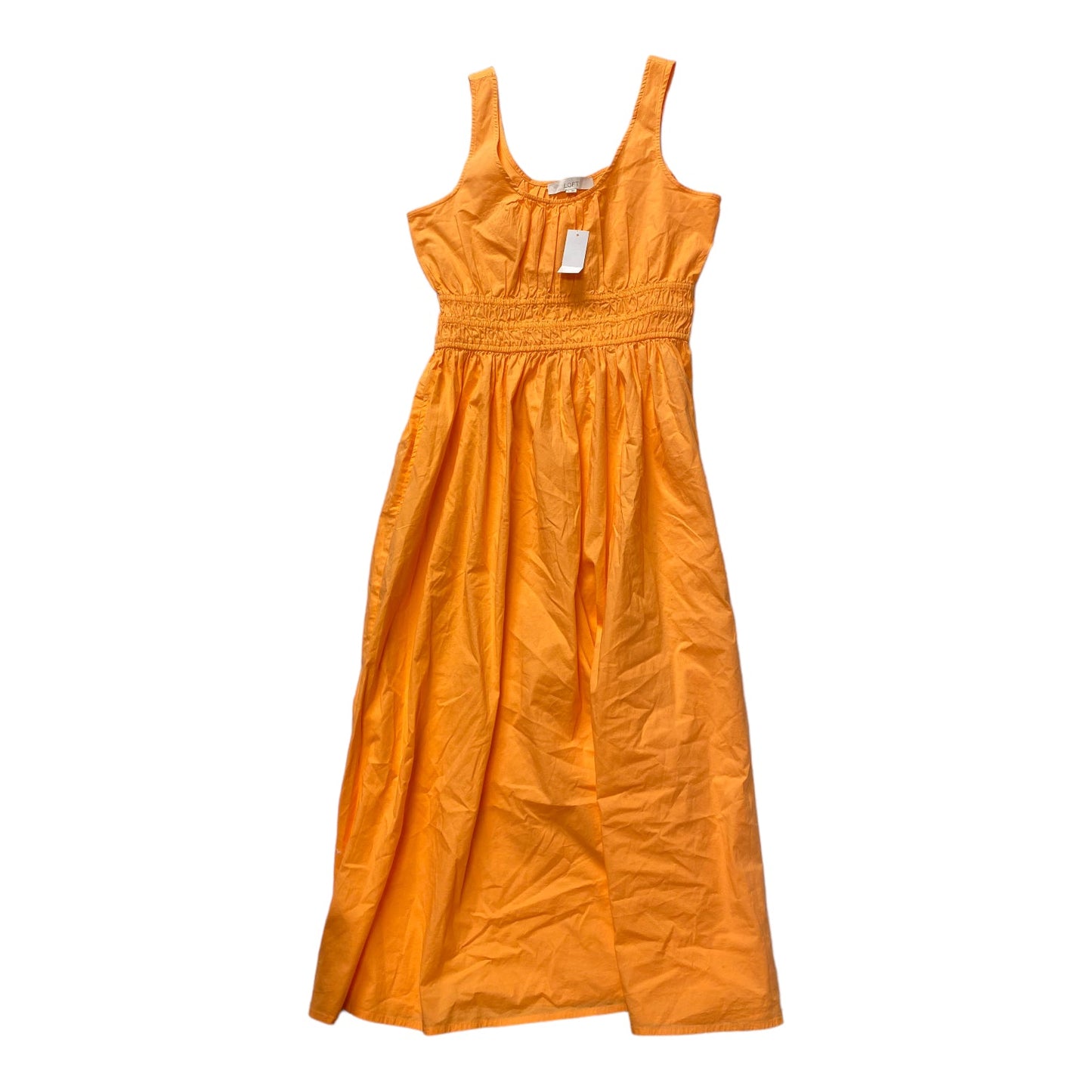 Orange Dress Casual Maxi Loft, Size S