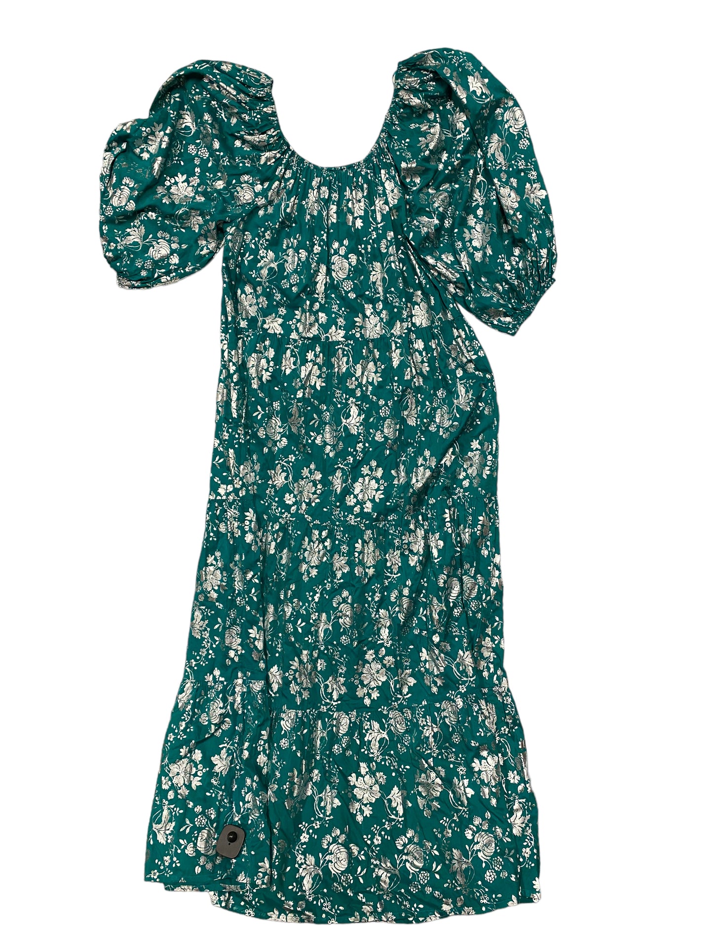 Green Dress Casual Maxi SOUTHERN COTTON, Size L