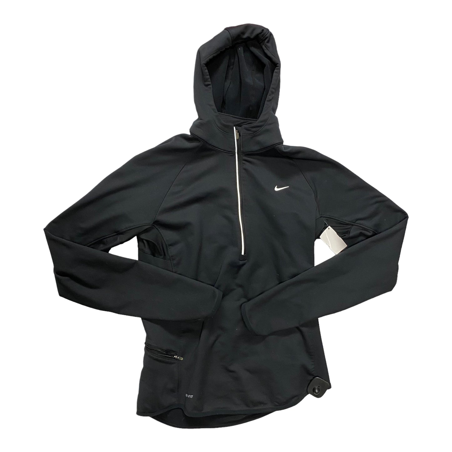 Athletic Jacket By Nike In Black, Size: L