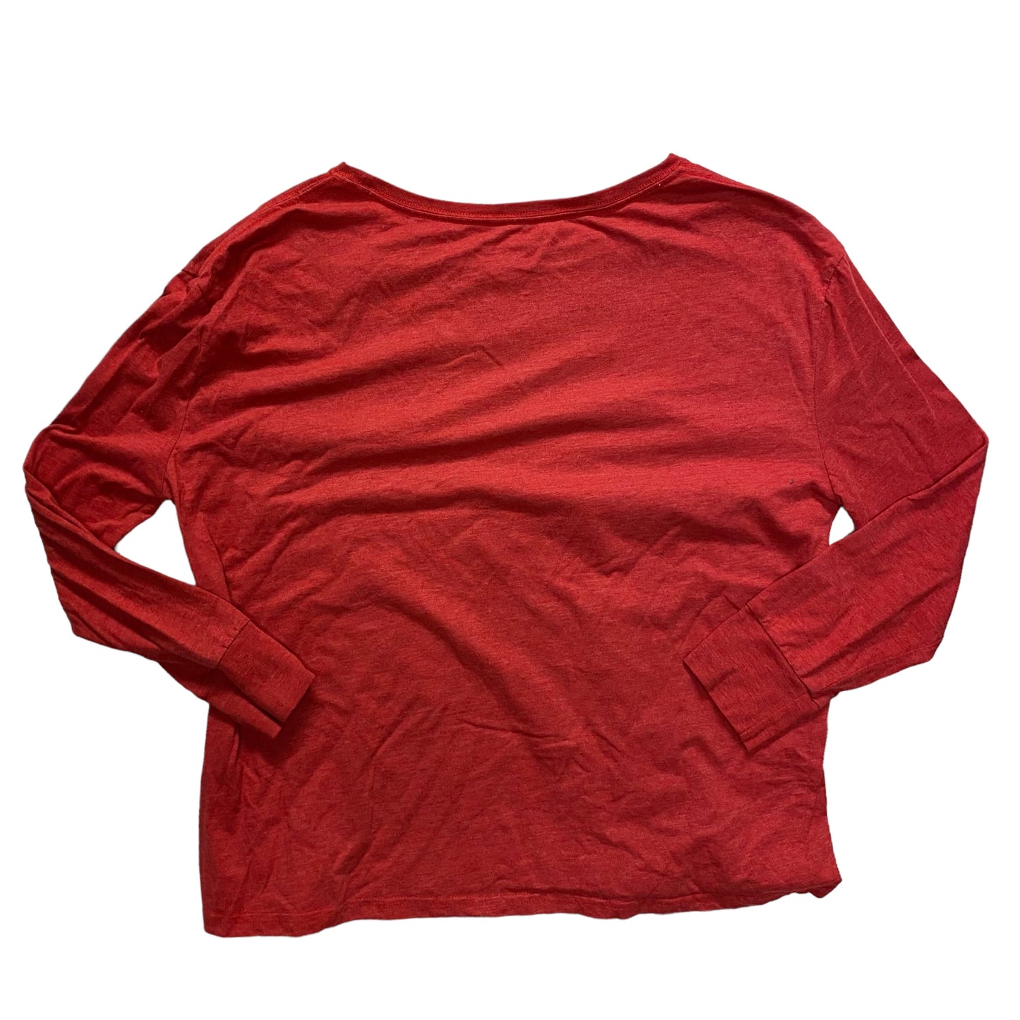 Top Long Sleeve By Disney Store In Red, Size: Xl