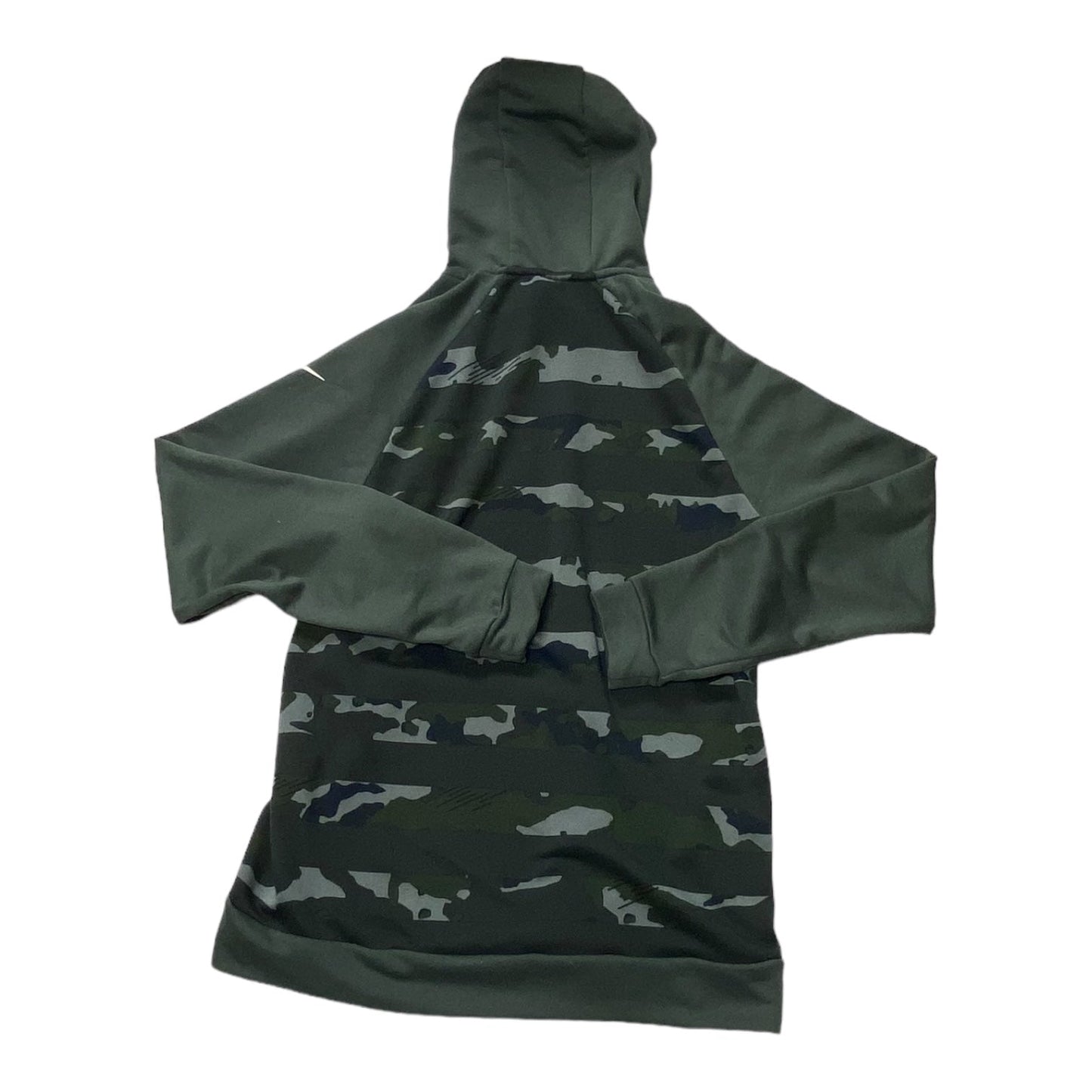 Athletic Sweatshirt Hoodie By Nike In Camouflage Print, Size: M