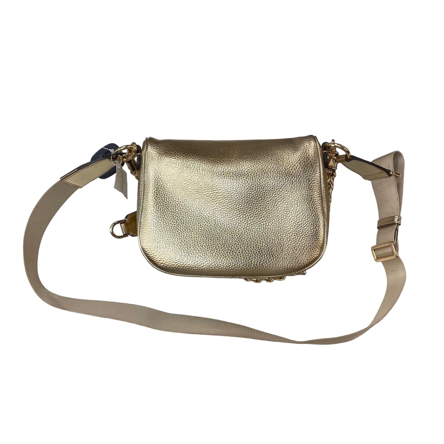 Gold Handbag Designer Michael Kors, Size Medium