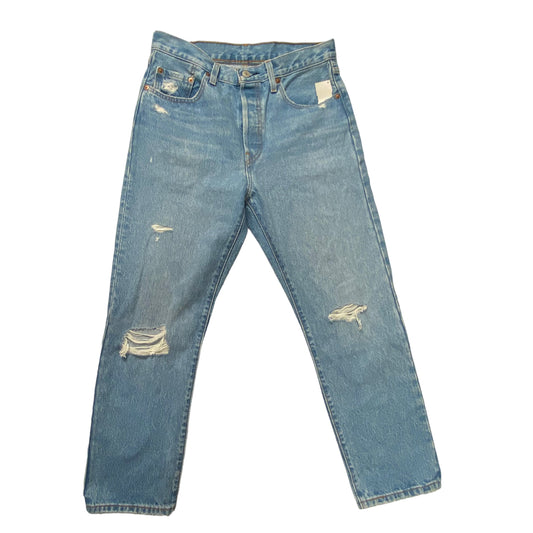 Blue Denim Jeans Straight Levis, Size 6