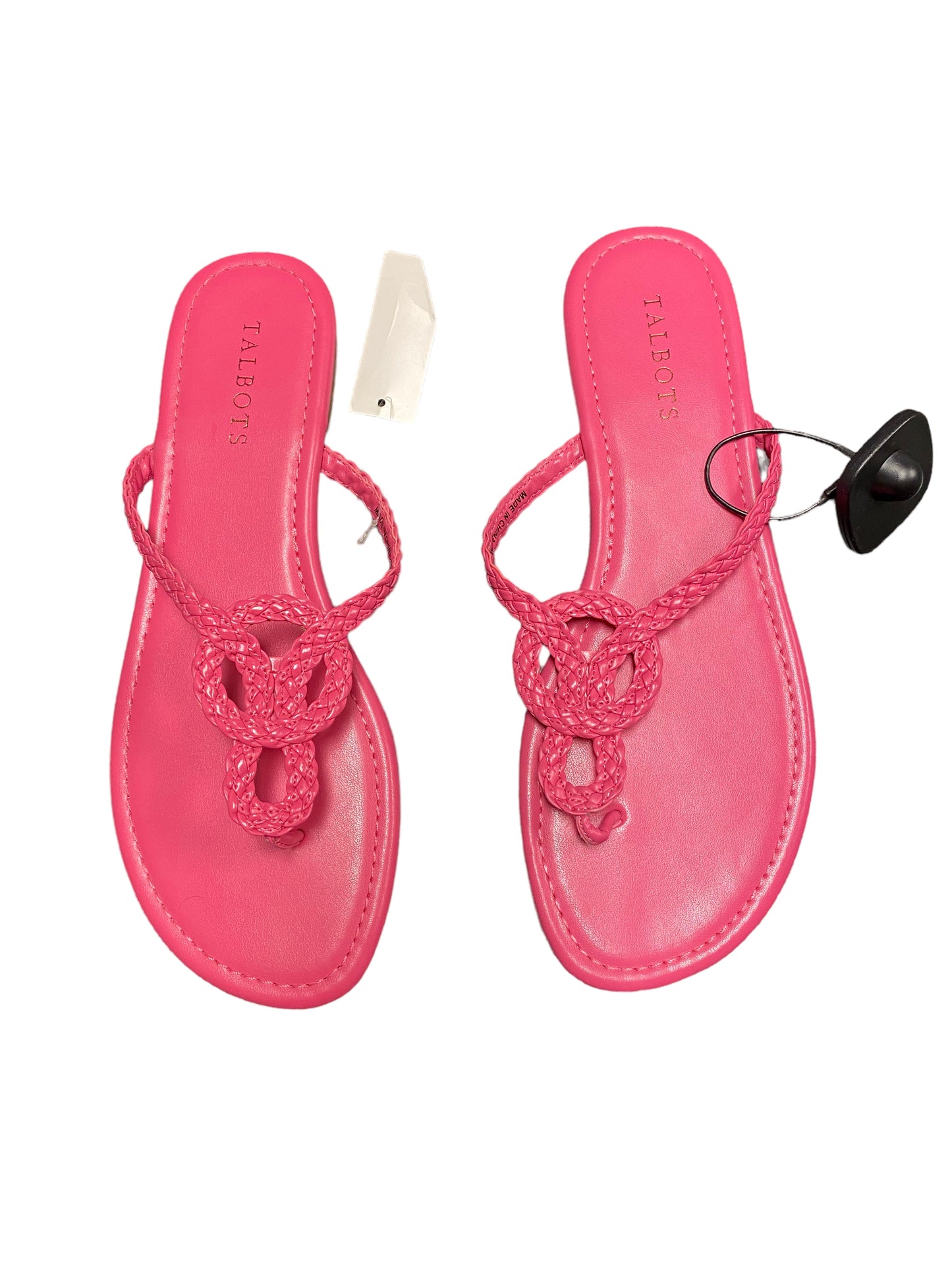 Pink Sandals Flip Flops Talbots, Size 9