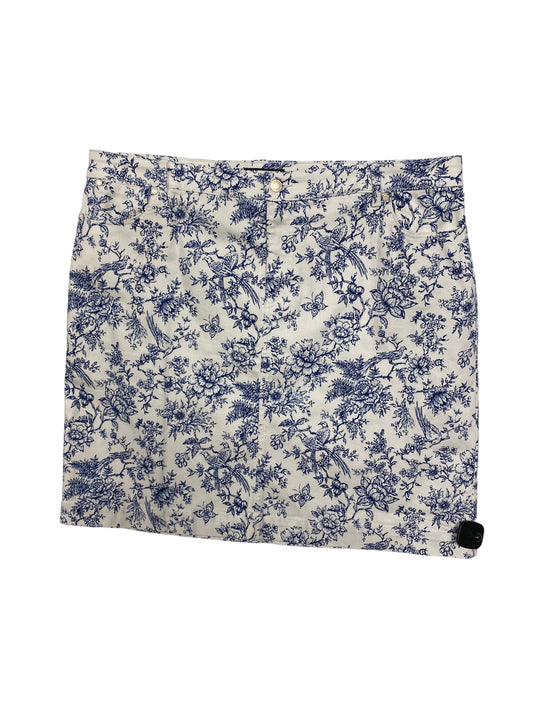 Blue & White Skirt Mini & Short Talbots, Size 18
