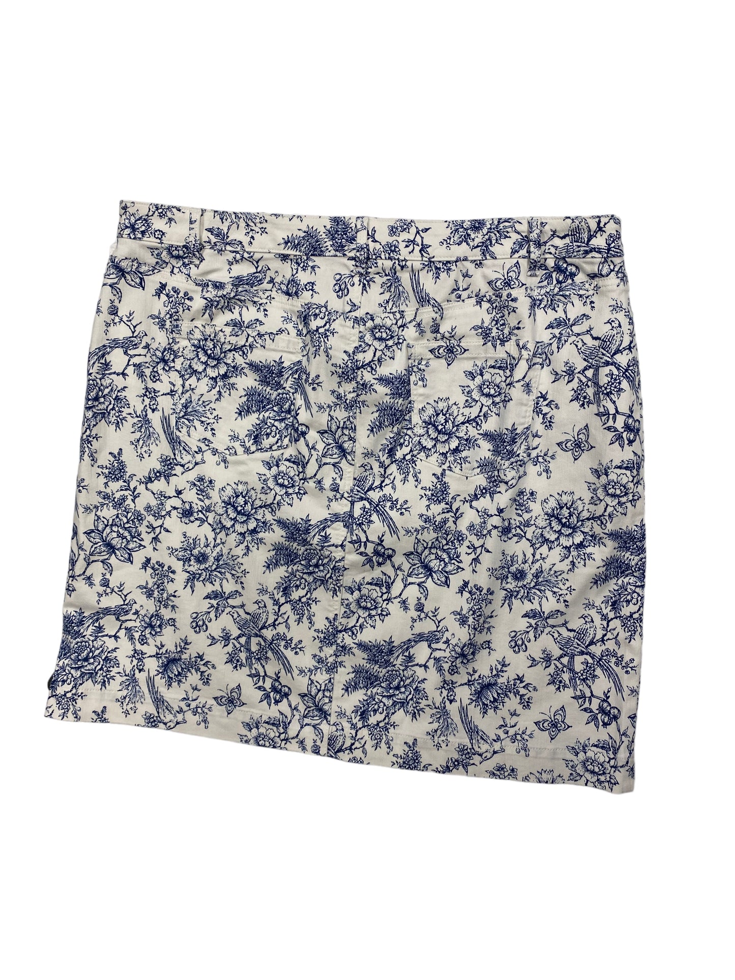 Blue & White Skirt Mini & Short Talbots, Size 18