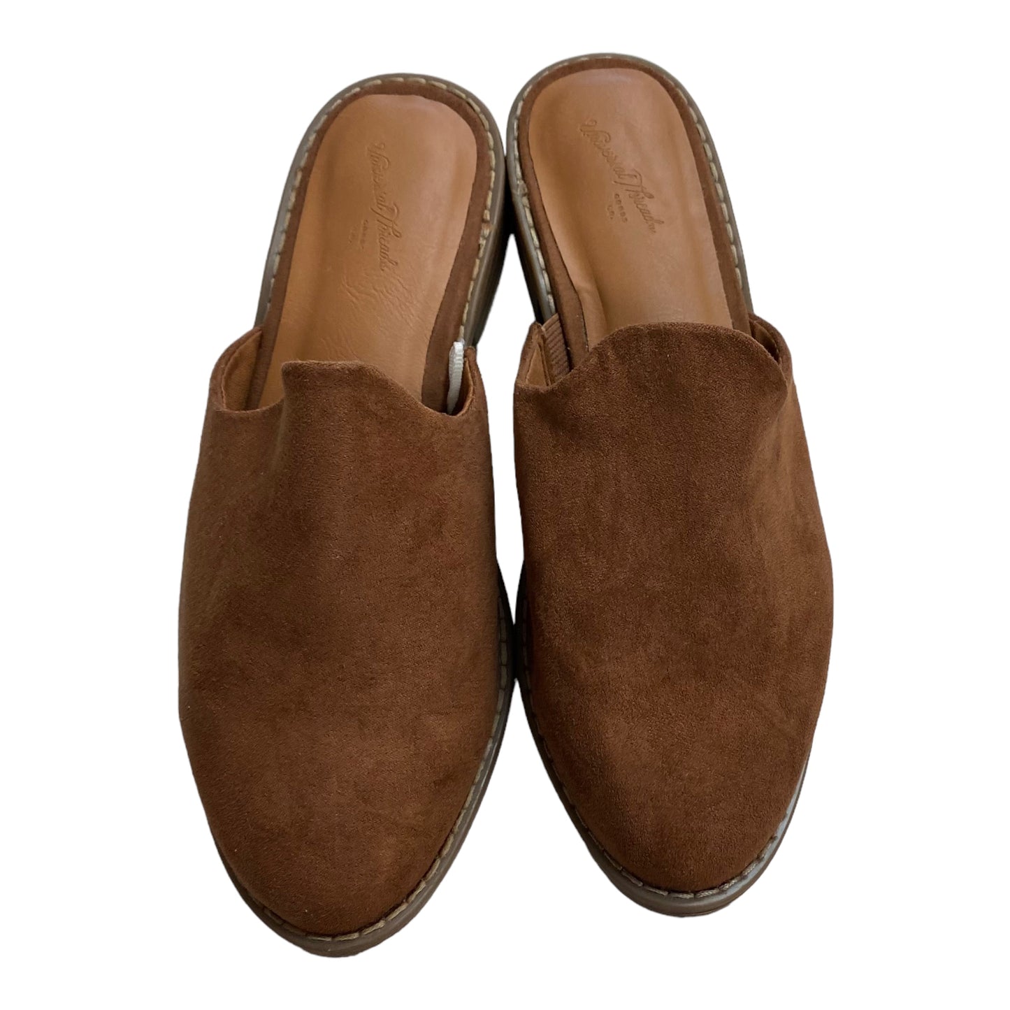 Shoes Flats By Universal Thread In Brown, Size: 5