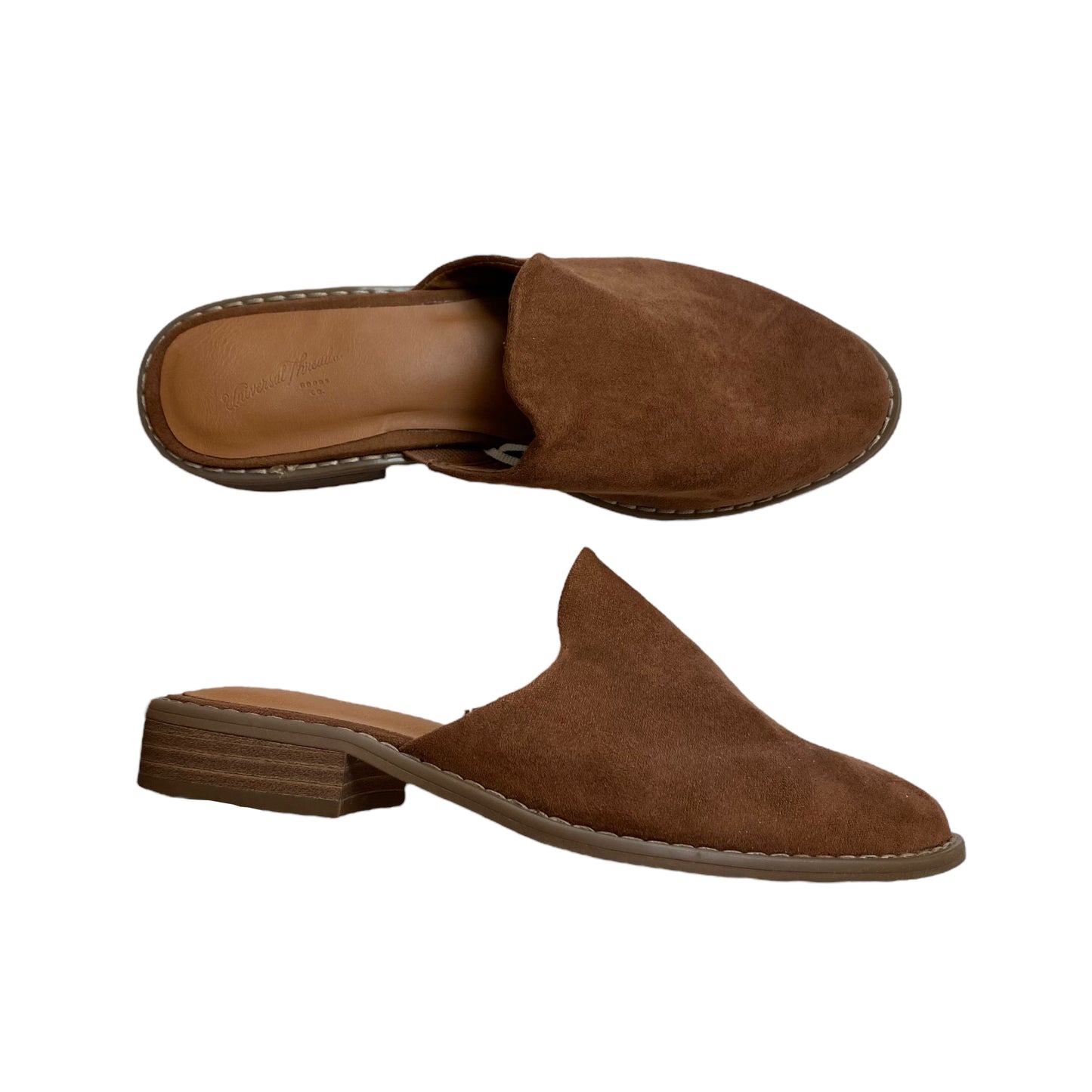 Shoes Flats By Universal Thread In Brown, Size: 5